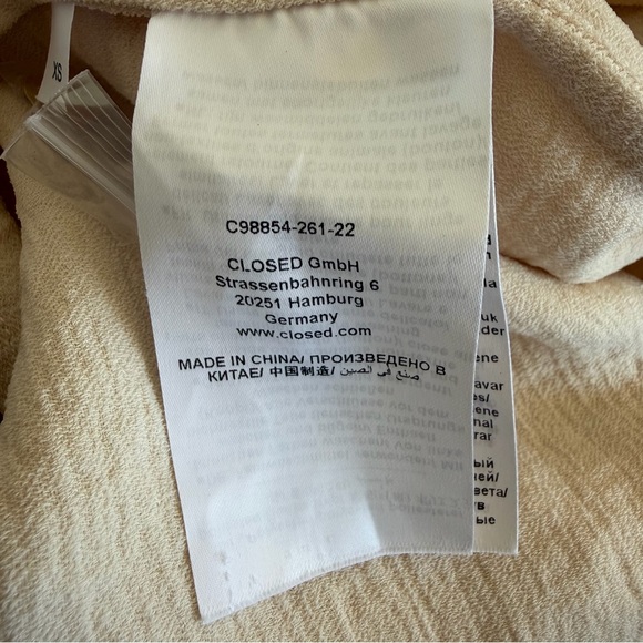 CLOSED Beige Tunic Dress Japanese Woven Dress XS - Picture 6 of 8